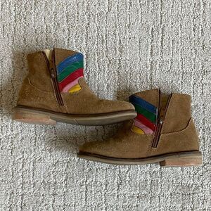 Mini Boden Rainbow Scene Boots Size 27 / Size 9